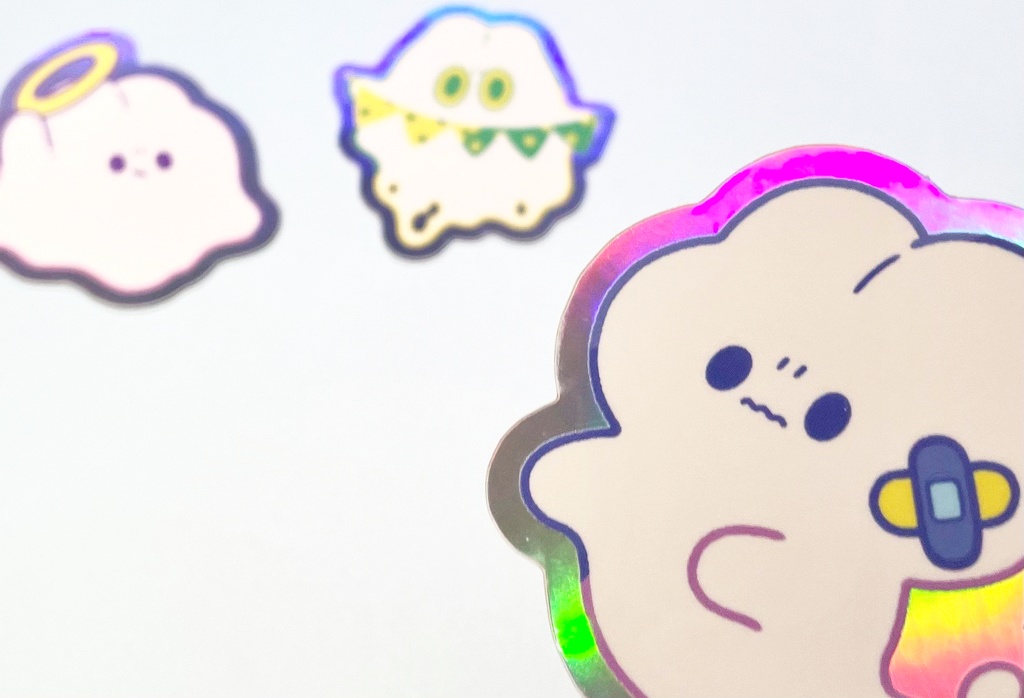 きらきらオーロラホロステッカー