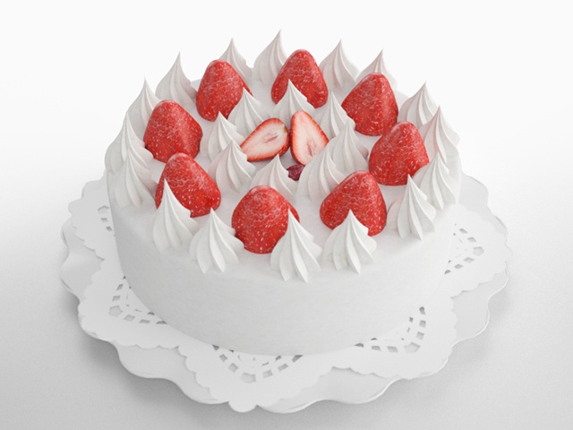 3D モデルデータ　shortcake02