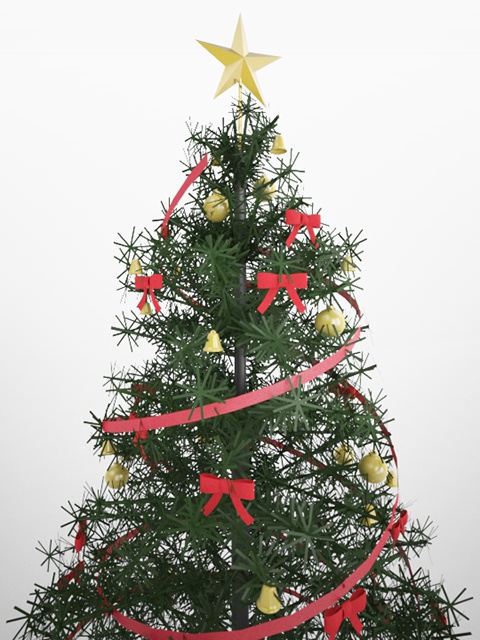 3D モデルデータ　X'mas tree03