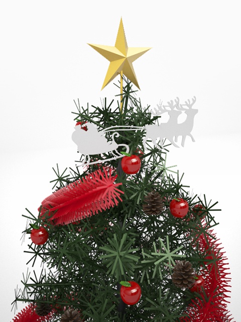 3D モデルデータ　X'mas tree04