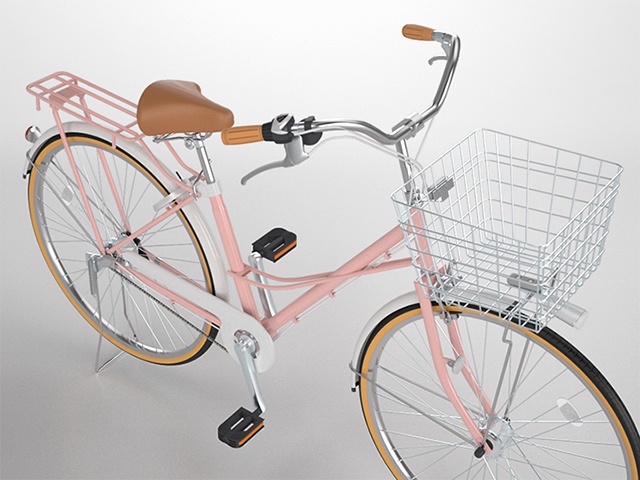 3D モデルデータ　bicycle01