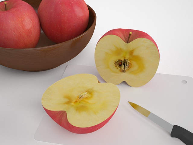 3D モデルデータ　apple01