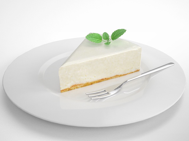 3D モデルデータ　no_bake_cheesecake01