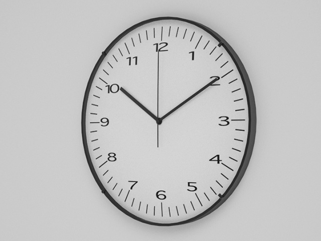 3D モデルデータ　clock_free02