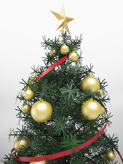 3D モデルデータ　X'mas_tree01