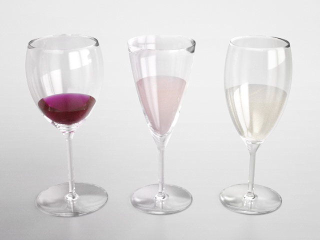 3D モデルデータ　wine_glass_free
