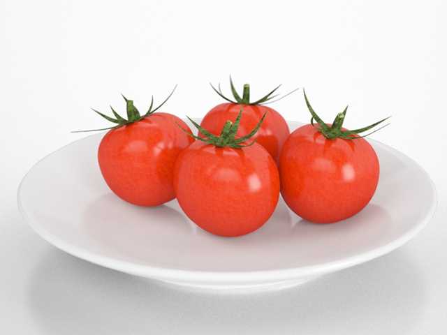 3D モデルデータ　cherry_tomato