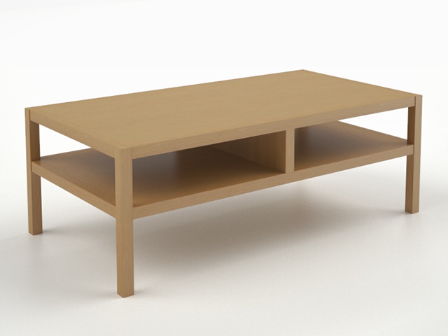 3D モデルデータ　low_table_free02