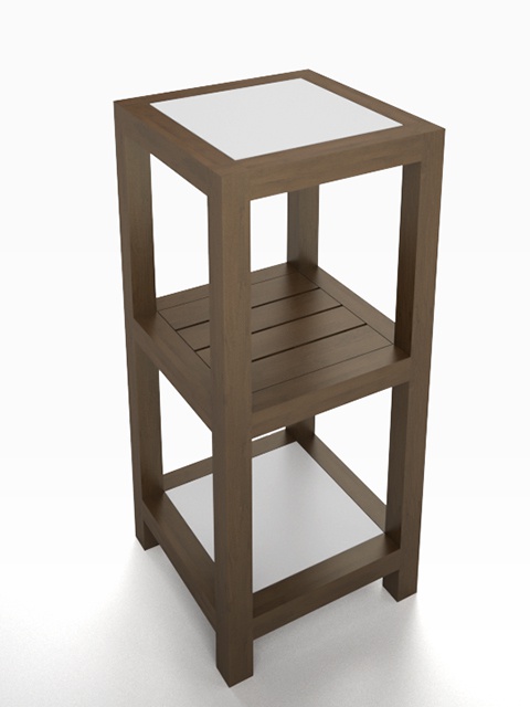 3D モデルデータ　side_table_free02