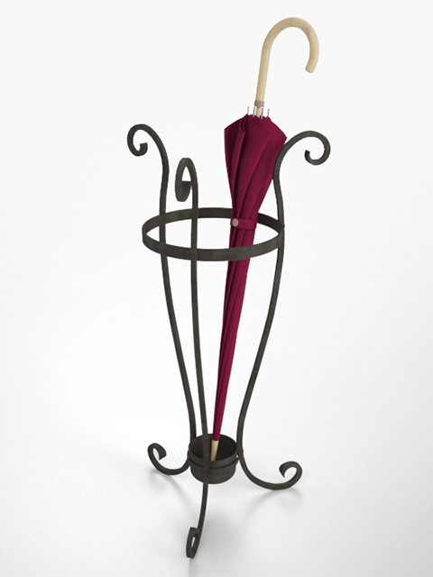 3D モデルデータ　umberlla_stand02