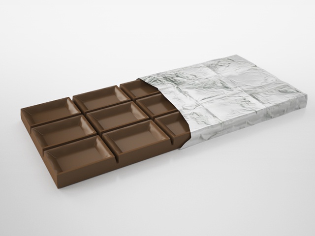 3D モデルデータ milk chocolate