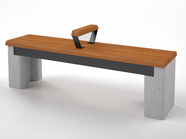 3D モデルデータ bench01
