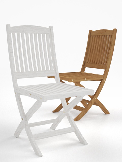 3D モデルデータ　garden chair01