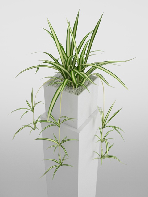 3D モデルデータ　planter_orizururan02