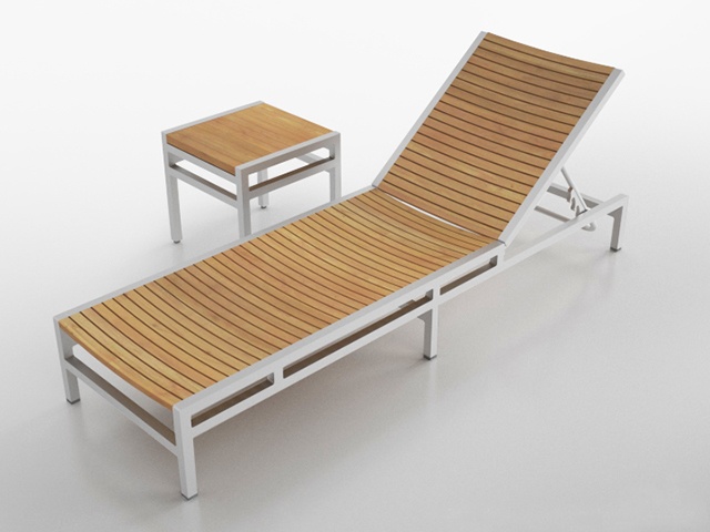 3D モデルデータ　reclining_chair01