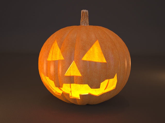 3D モデルデータ　halloween_pumpkin