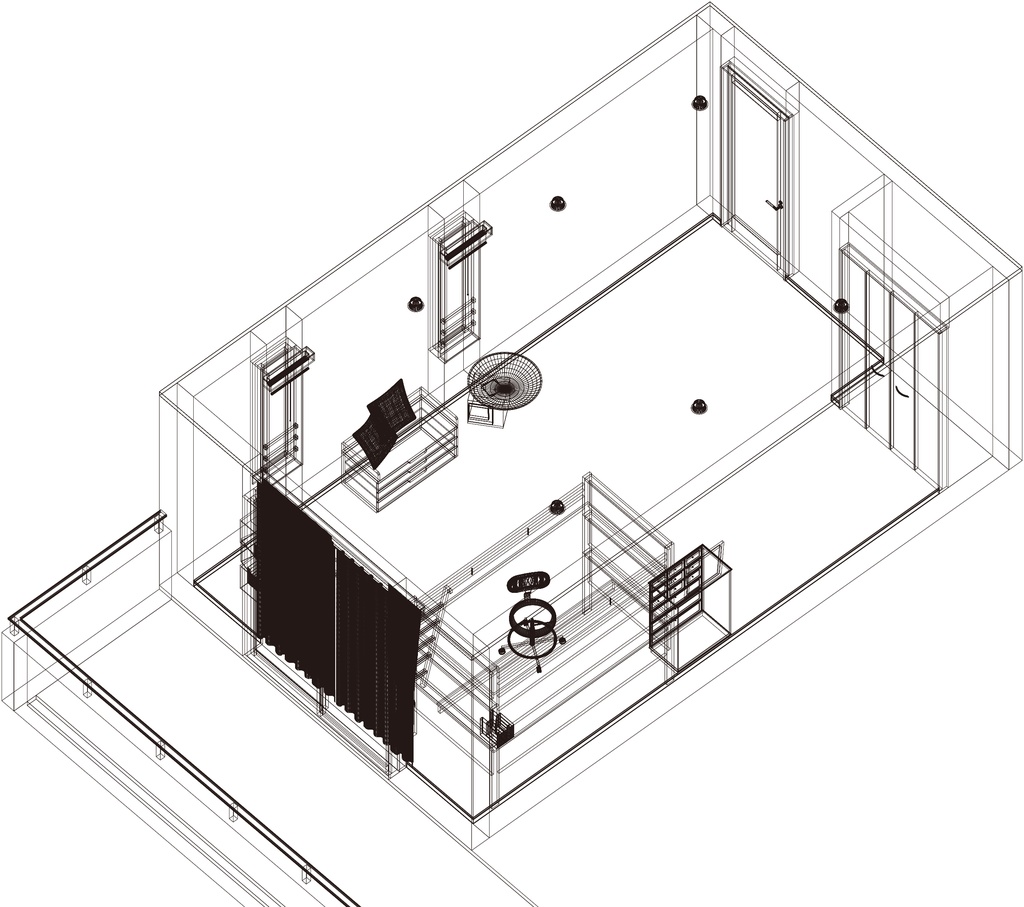 3D モデルデータ room01