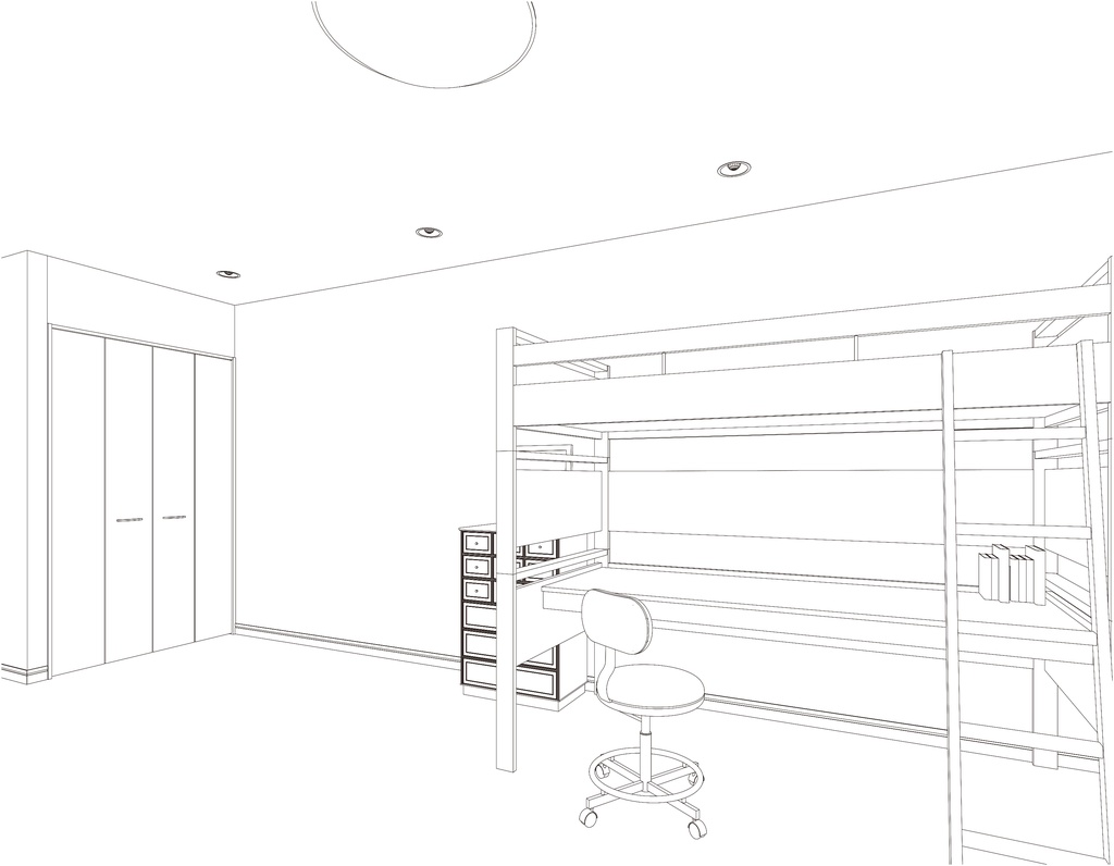 3D モデルデータ room01