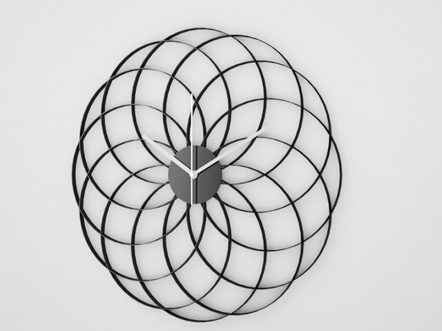 3D モデルデータ　flower clock free