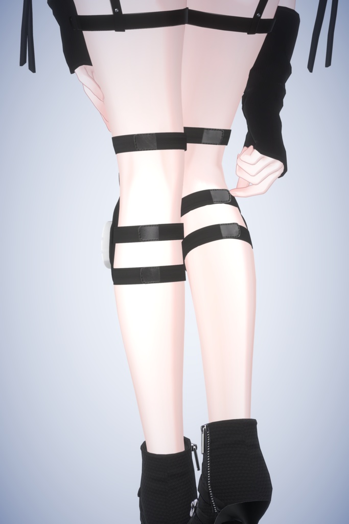 【3アバター対応】ニープロテクター【スライダー付き】