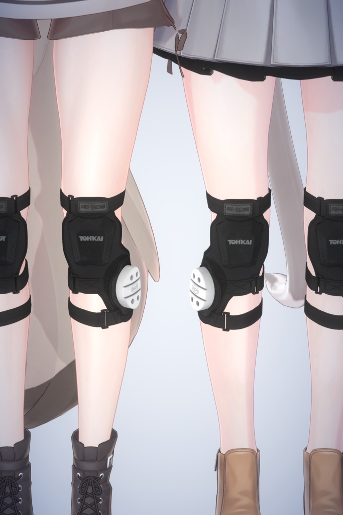 【3アバター対応】ニープロテクター【スライダー付き】