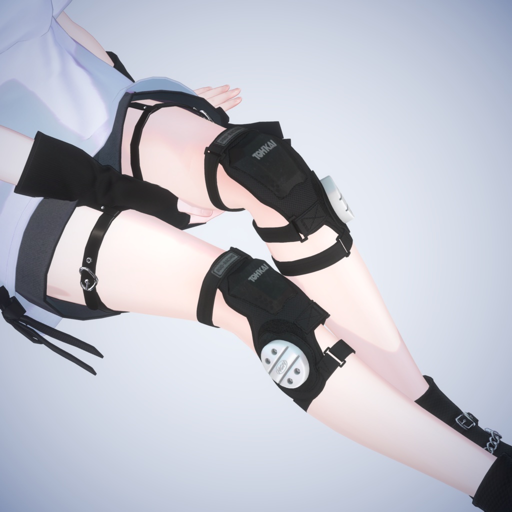 【3アバター対応】ニープロテクター【スライダー付き】