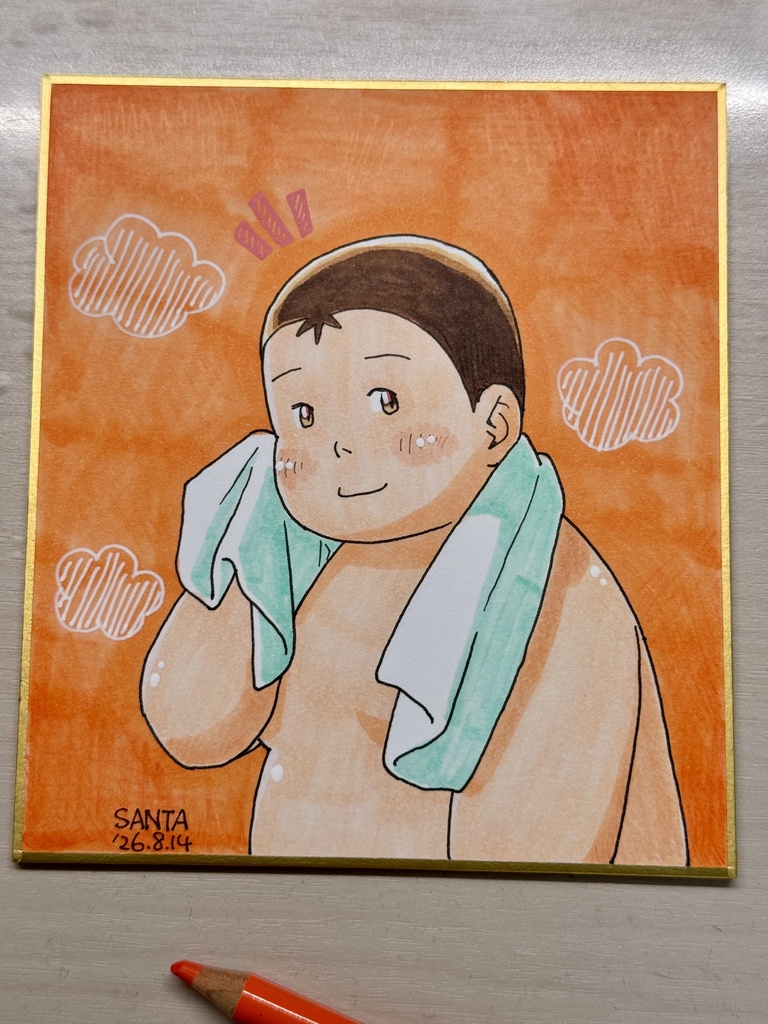 2026年8月アナログ色紙Sサイズ(日高さん)