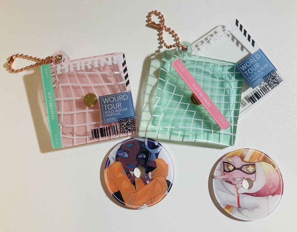 テンタクルズCD風アクリルキーホルダー