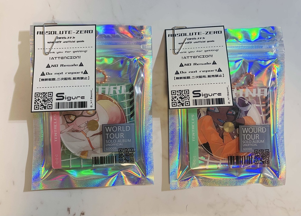 テンタクルズCD風アクリルキーホルダー