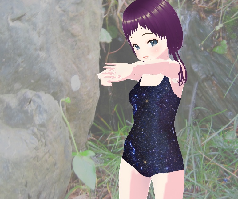 「無料版あり」星空みたいな水着。改良版