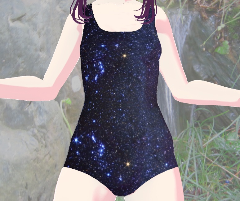 「無料版あり」星空みたいな水着。改良版