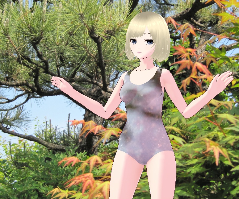 川の清流みたいな水着