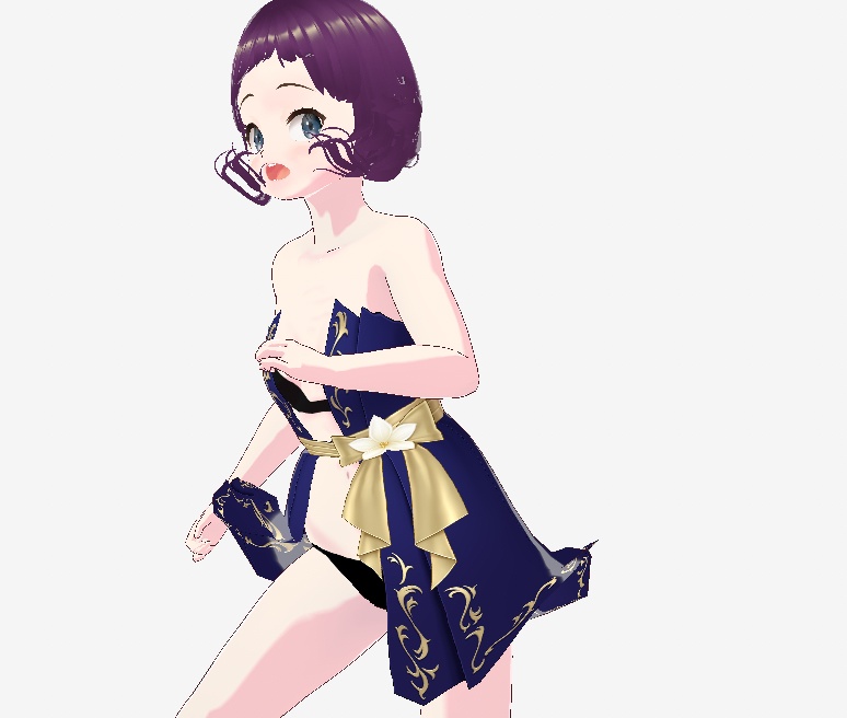 かんにゃの谷間の上のために空けた服