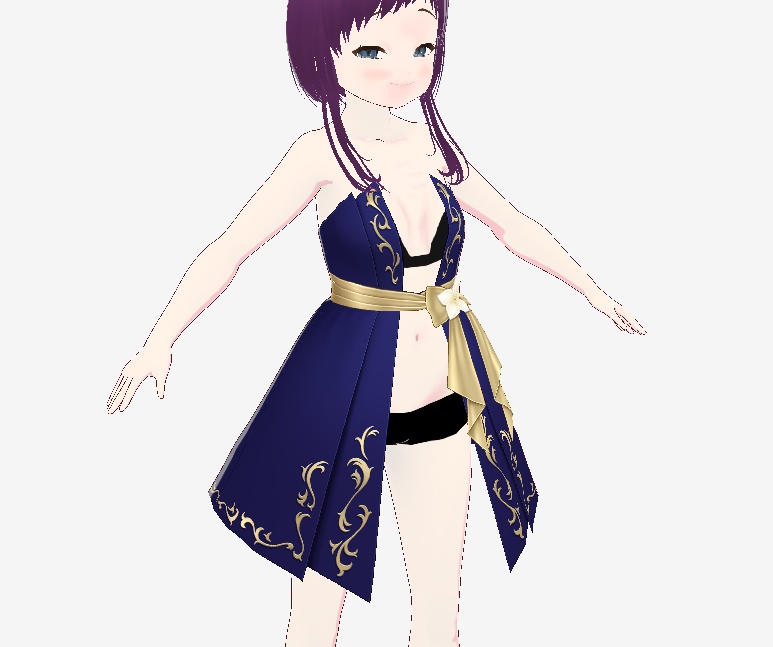 かんにゃの谷間の上のために空けた服