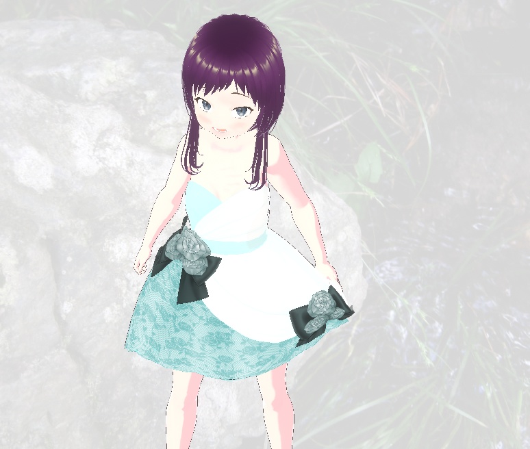 かんにゃに氷を着せようとしたけれど、まだ無理だった服