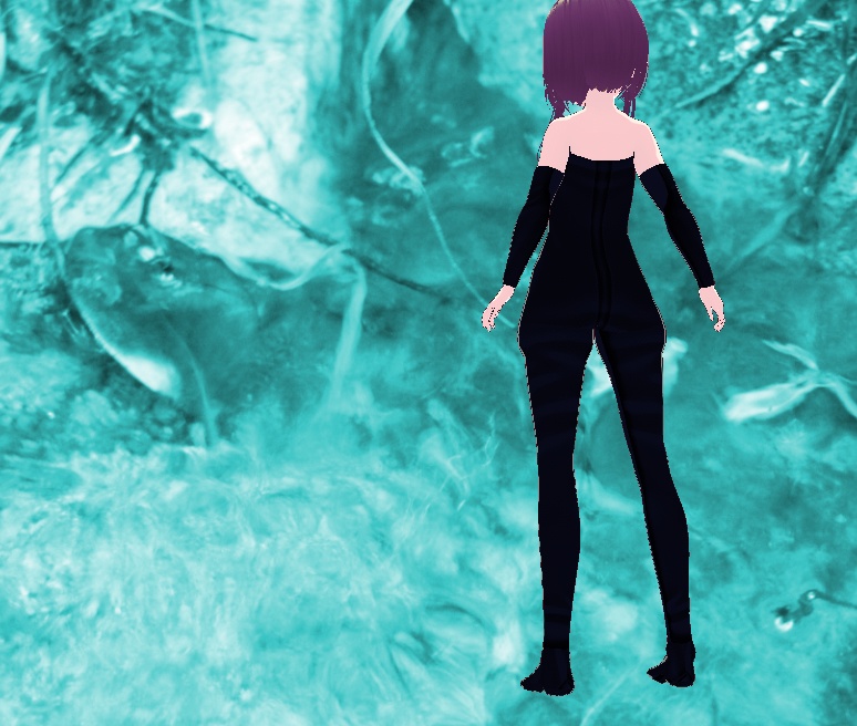 ダイビングスーツを着たかんにゃ。