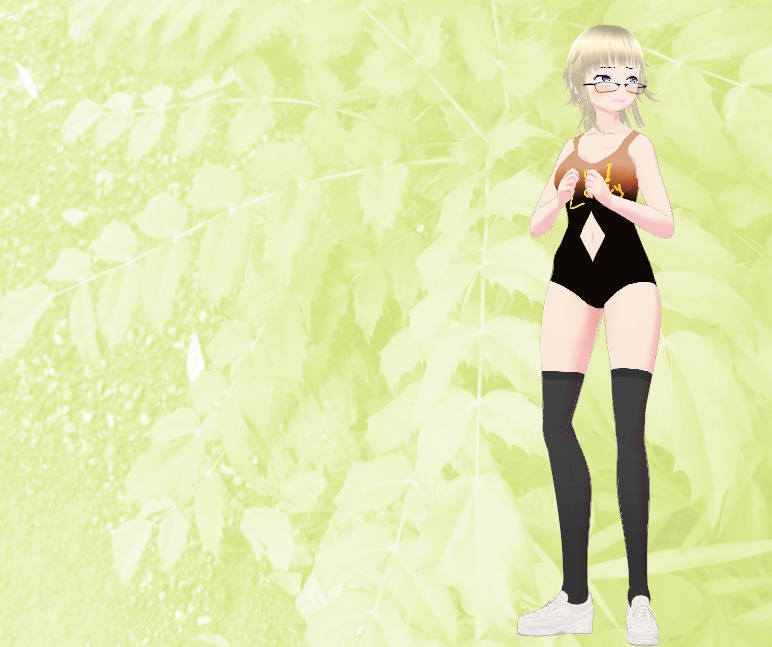 ウエストに気合いを入れたあにゃめの制服。VroidStudioファイル。VRMもあり。