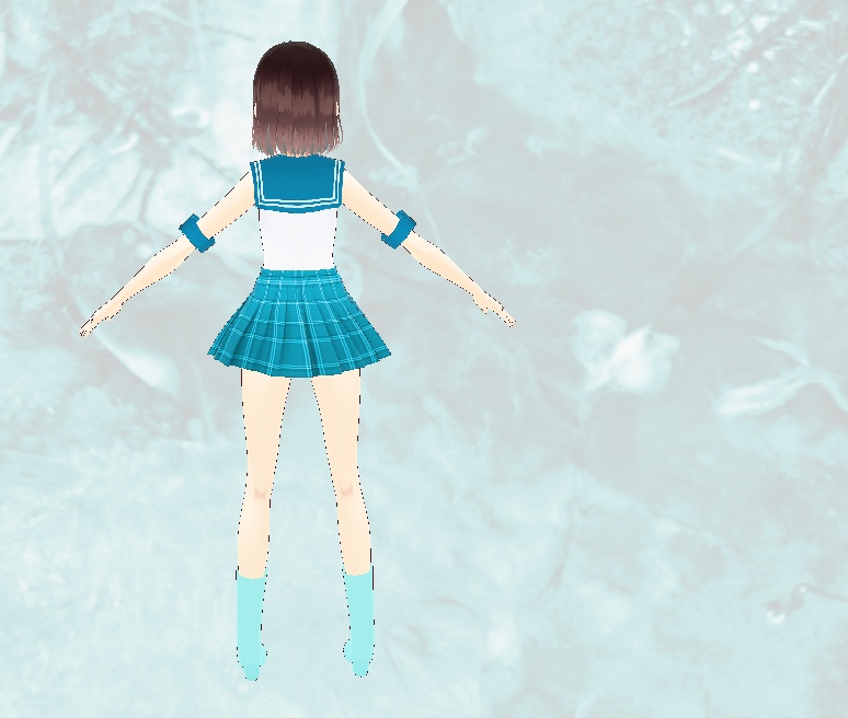 戦士の服。VRoid Studio用ファイル。VRMもあり。