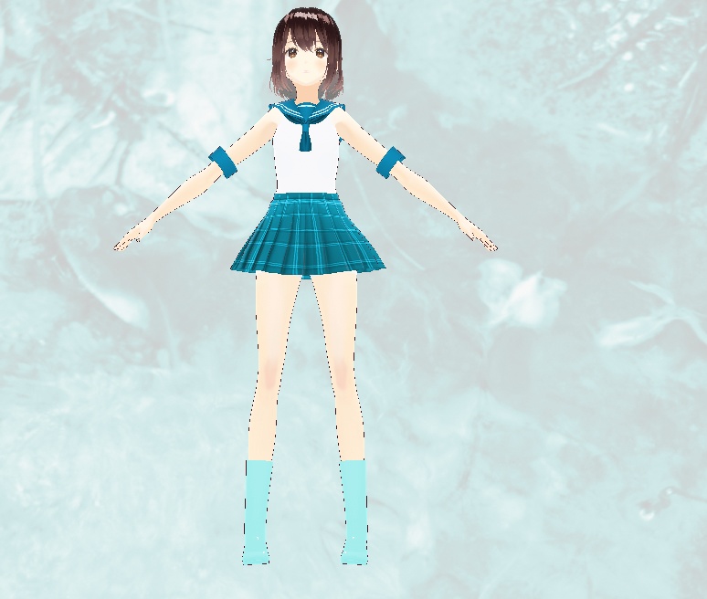 戦士の服。VRoid Studio用ファイル。VRMもあり。