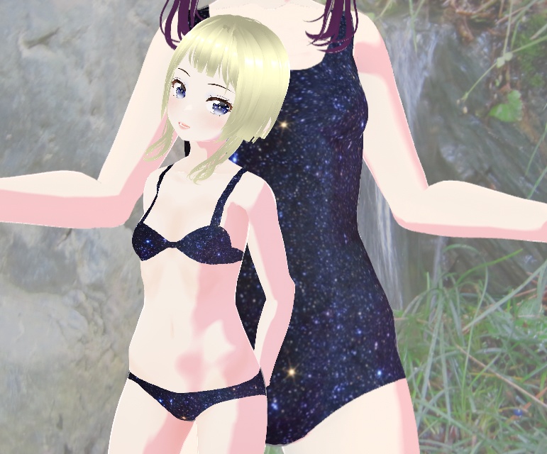星空みたいなビキニ水着