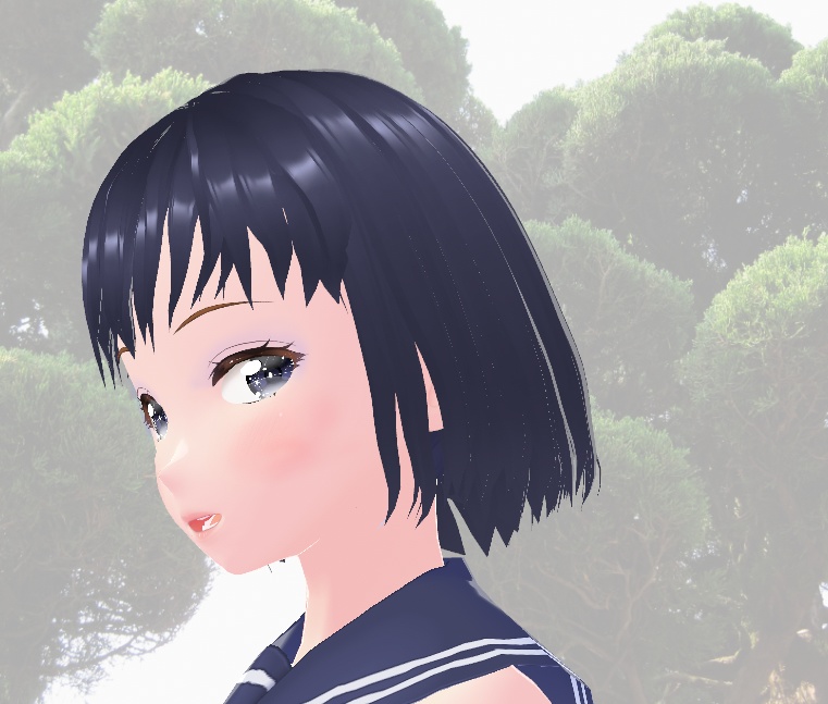 無料版あり。短めの髪型。Vroidファイル、VRM