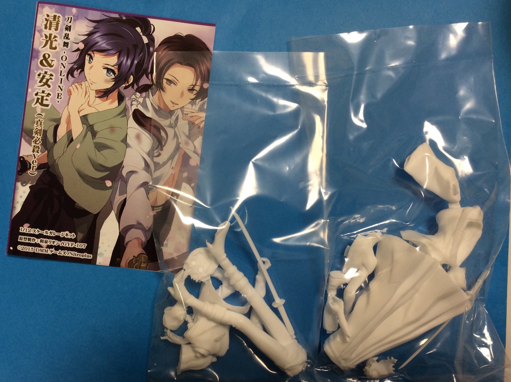 【販売終了】清光&安定(真剣必殺ver) 1/12スケールガレージキット(ver.2)