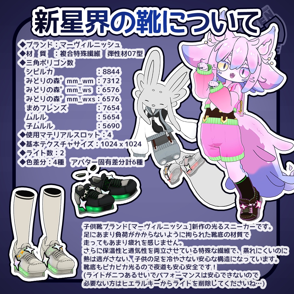 【五種アバター+まめフレンズ対応】インフォーマルセーラー【衣装】