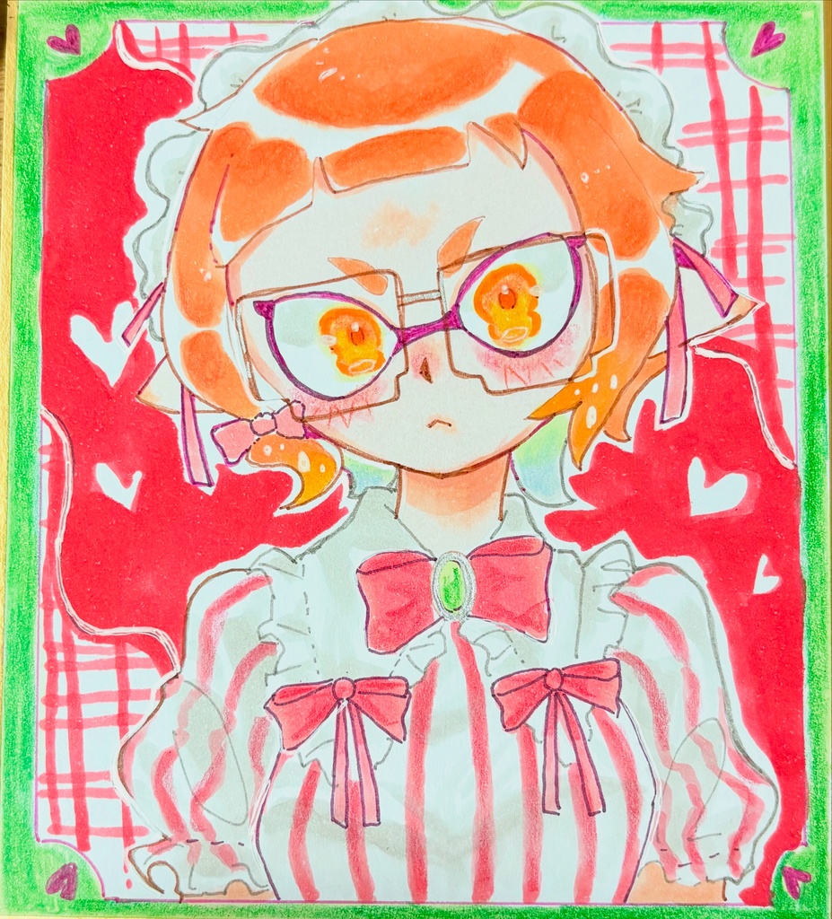 【色紙】8ビットレトロフリル