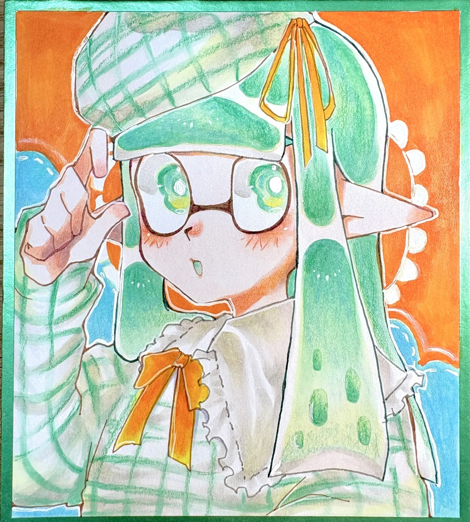 【色紙】シェーディレトロフリル