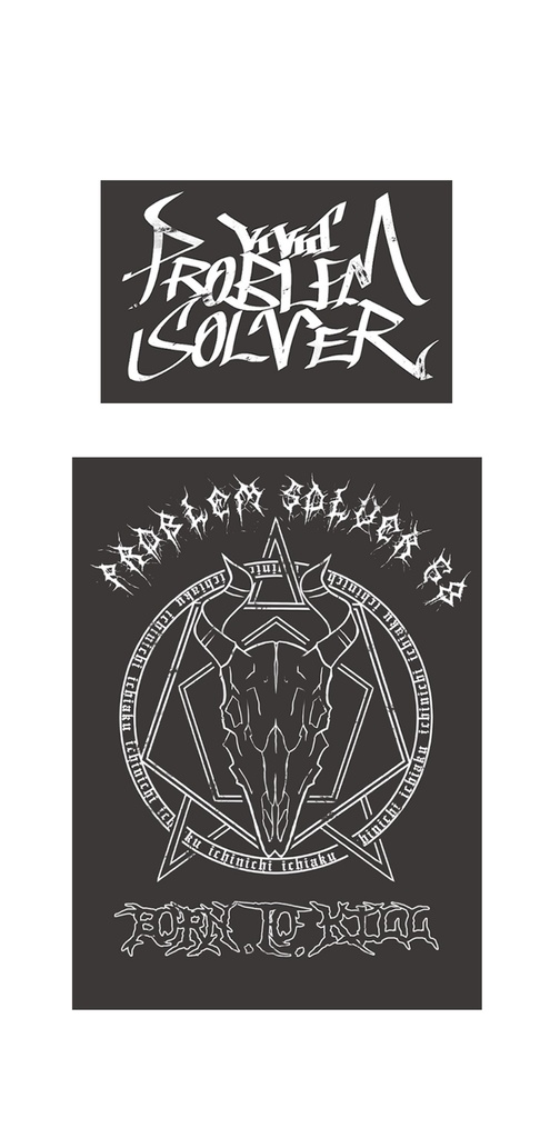 【ブルアカ カヨコ】BORN.TO.KiLL Tシャツ:バンドTシャツ風