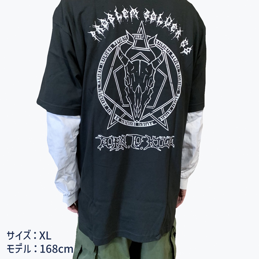 【ブルアカ カヨコ】BORN.TO.KiLL Tシャツ:バンドTシャツ風
