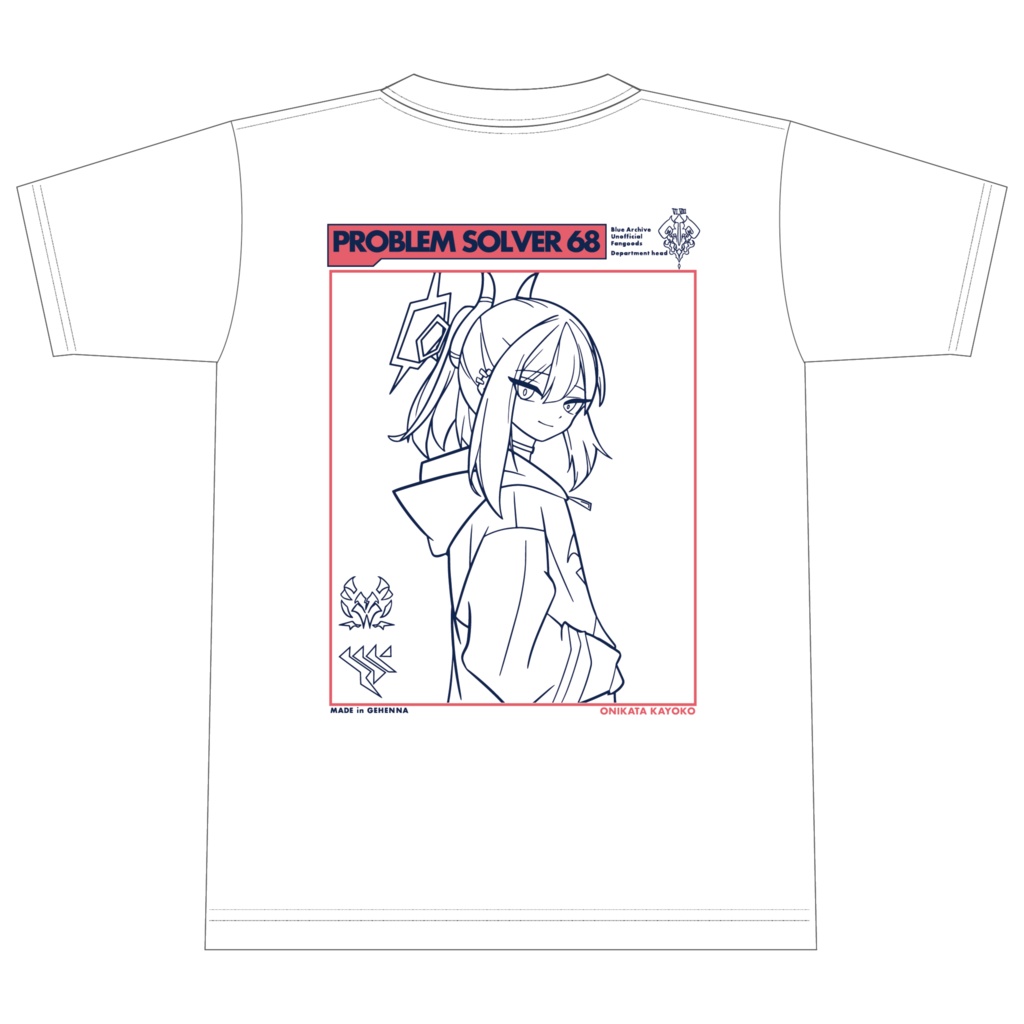 【ブルアカ カヨコ】マガジン風 Tシャツ