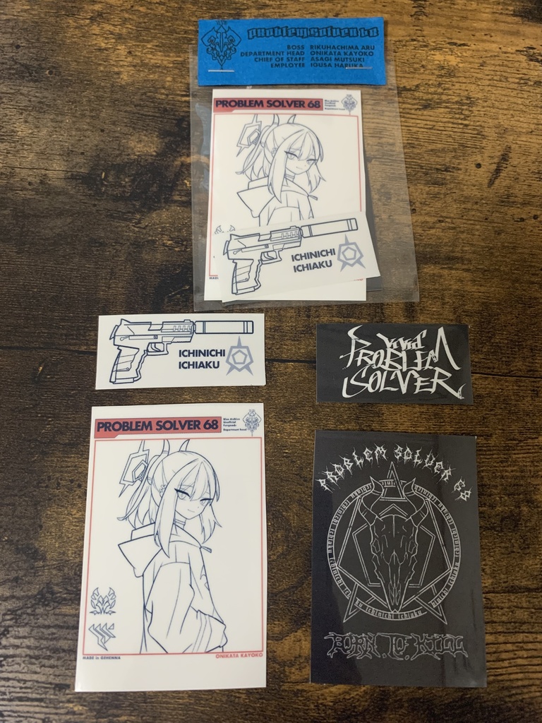 【ブルアカ カヨコ】ステッカー セット TシャツVer