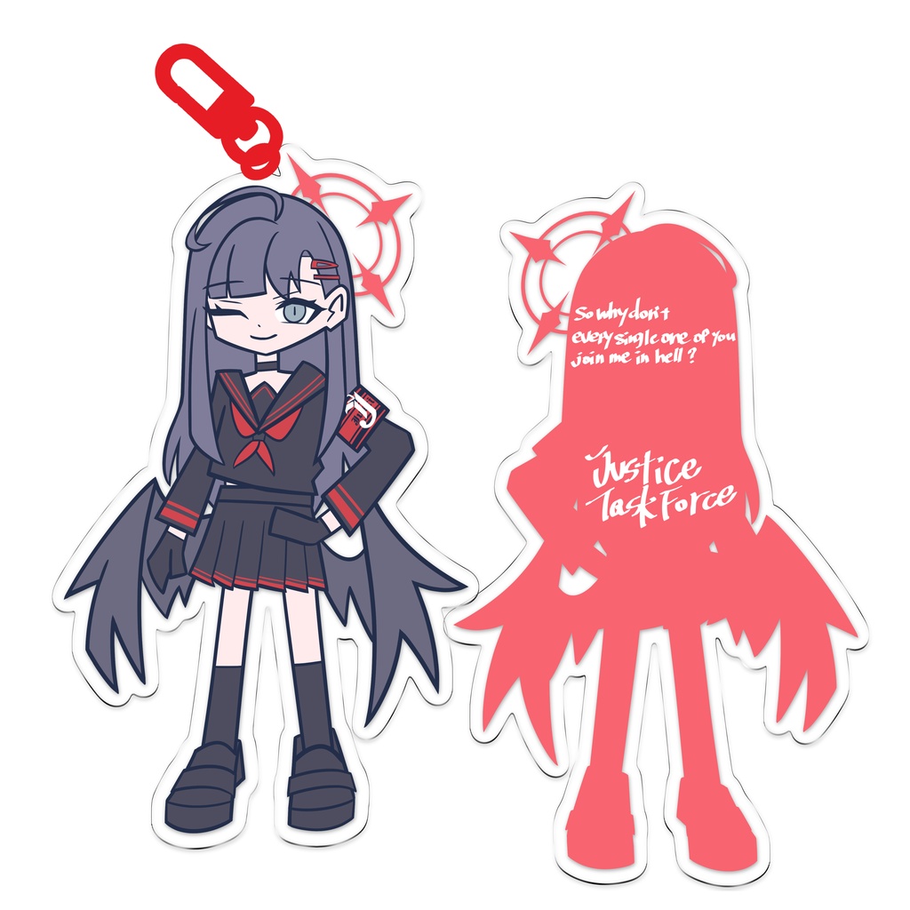 【ブルアカ 正義実現委員会】イチカ 両面アクキー